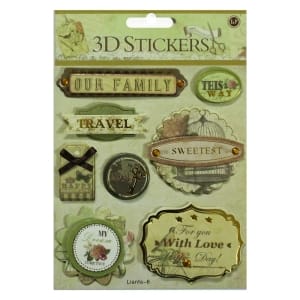 3D Stickers by LianFa (Medium) - Design 16