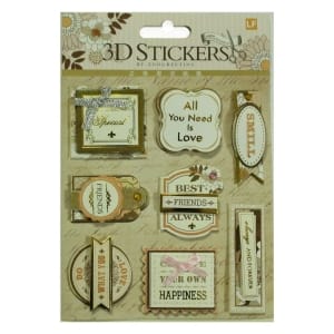 3D Stickers by LianFa (Medium) - Design 8