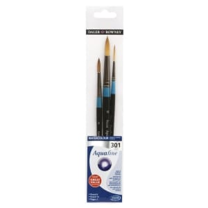 Daler Rowney Aquafine Watercolour Brush Wallet 301