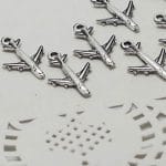 Plane Metal Charms (Set of 10 pcs)