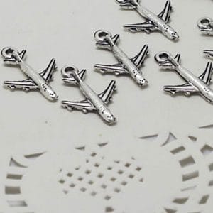 Plane Metal Charms (Set of 10 pcs)