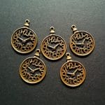 Large antique Clock Metal Charms (Set of 5 pcs)