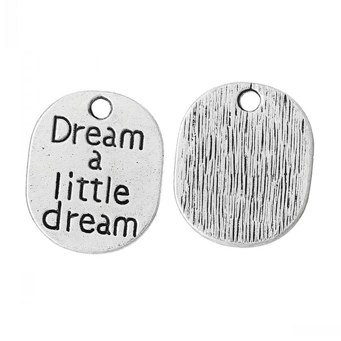 Dream a Little Metal Charms (Set of 2 pcs) camc 82 dream a little metal charms 3 camc-82_dream_a_little_metal_charms_3