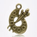 Paint Palette Metal Charms (Set of 10 pcs)