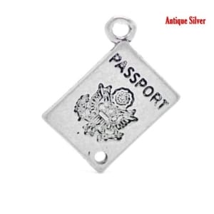 Passport Metal Charms (Set of 5 pcs)