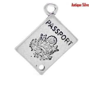 Passport Metal Charms (Set of 5 pcs)
