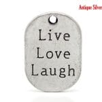 Live Love Laugh Metal Charms (Set of 2 pcs)