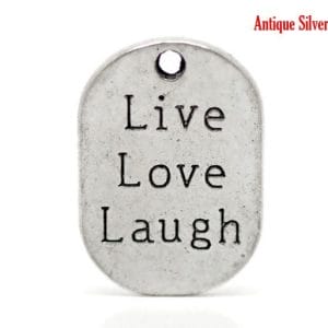 Live Love Laugh Metal Charms (Set of 2 pcs)