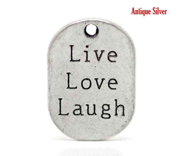 Live Love Laugh Metal Charms (Set of 2 pcs) camc 94 live love laugh metal charms Live Love Laugh Metal Charms (Set of 2 pcs)