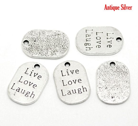 Live Love Laugh Metal Charms (Set of 2 pcs) camc 95 live love laugh metal charms 2 camc-95_live_love_laugh_metal_charms_2
