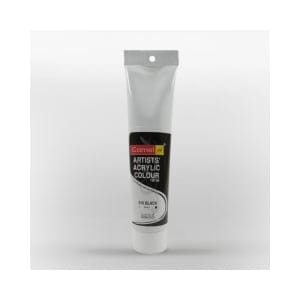 Camel Artist Acrylic Colour 120ml Tube - Black