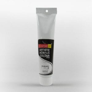 Camel Artist Acrylic Colour 120ml Tube - Black