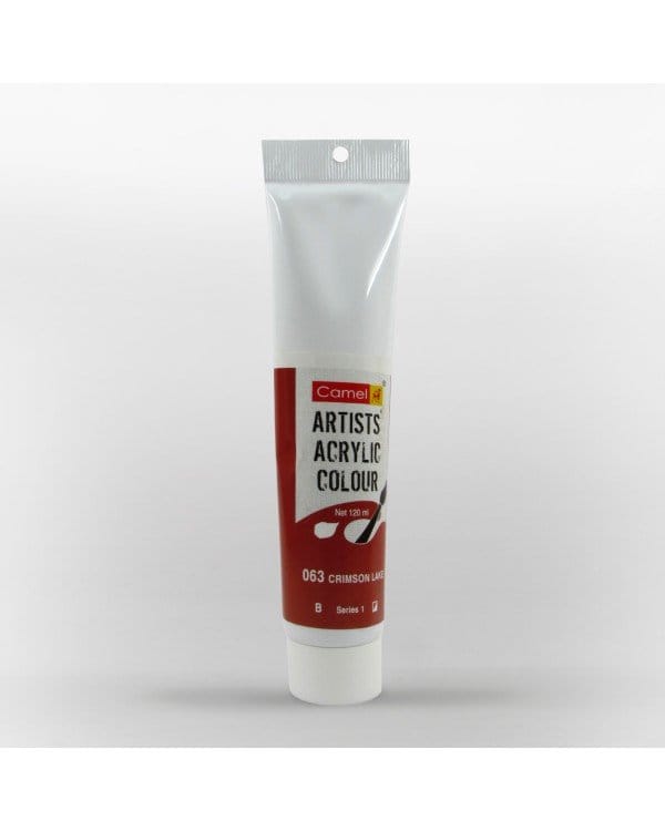 Camel Artist Acrylic Colour 120ml Tube - Crimson Lake camel acrylic 120ml 825063 Camel Artist Acrylic Colour 120ml Tube - Crimson Lake