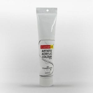 Camel Artist Acrylic Colour 120ml Tube - Titanium White