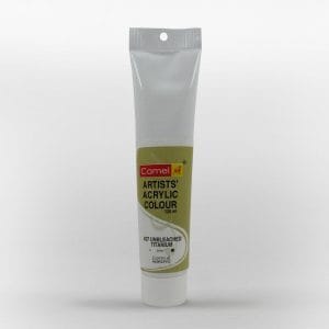 Camel Artist Acrylic Colour 120ml Tube - Unbleached Titanium