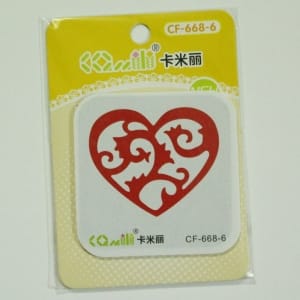 Patterned Dies (Large) - Swirly Hearts