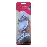 Plastic Fondant Cutter Set with Patterns - Flower