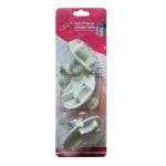 Plastic Fondant Cutter Set with Patterns - Maple Leaves