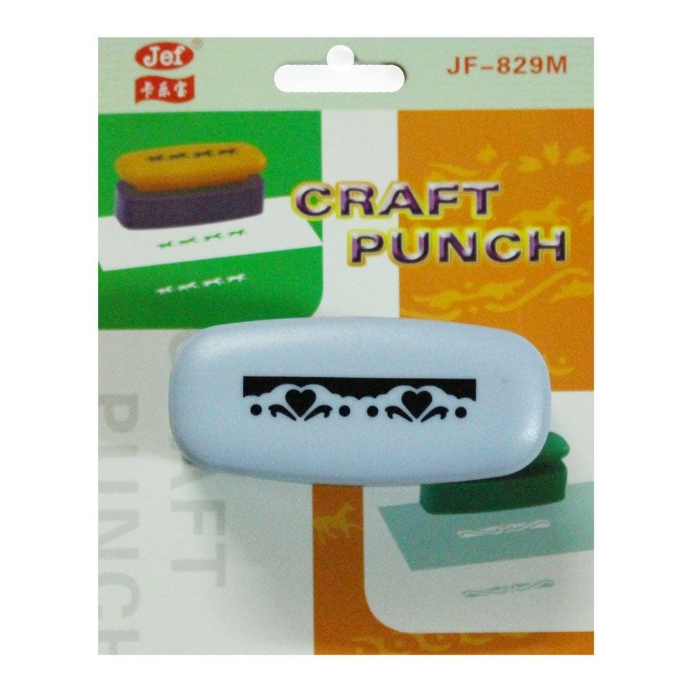 Jef Giant Craft Punch - Swirly Hearts