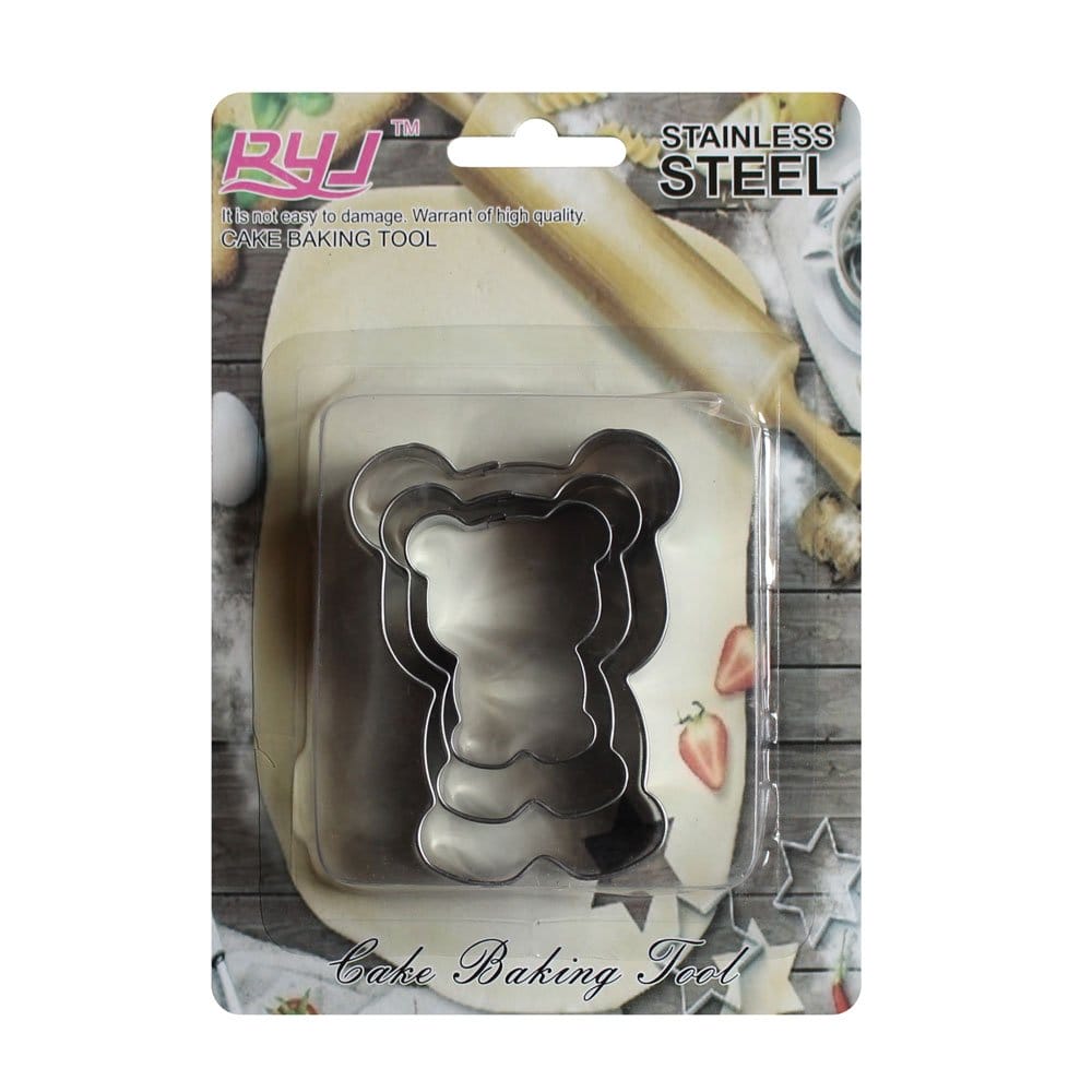 Metal Cookie Cutter Set - Teddy Bear m2646 metal cookie cutter baking tool kid Metal Cookie Cutter Set - Teddy Bear