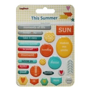 Scrapberrys Epoxy Sticker - This Summer