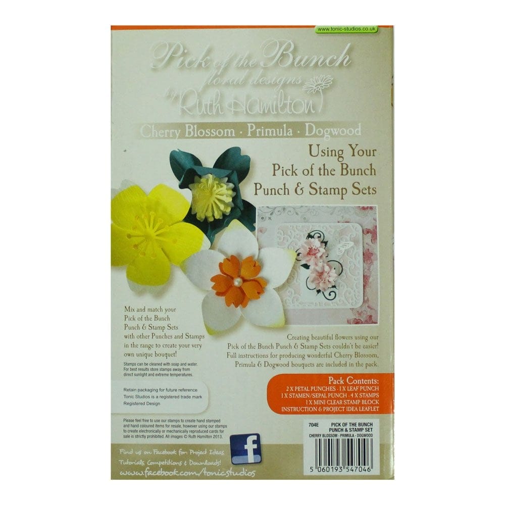 Tonic Studios Punch and Stamp Set - Cherry Blossom Primula Dogwood tonic punch set 1 tonic_punch_set_1