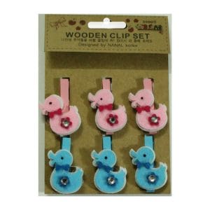 Wooden Clip Set - Ducks 3000-2