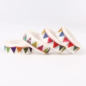 Patterned Banners - Colorful - Japanese Washi Tape