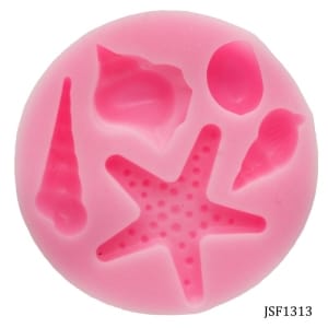 Shells Silicone Clay Mould (Round)