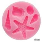 Shells Silicone Clay Mould (Round)