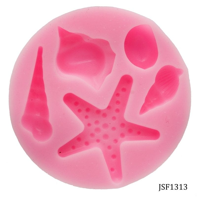 Shells Silicone Clay Mould (Round) JSF1313 clay moulds Shells Silicone Clay Mould (Round)