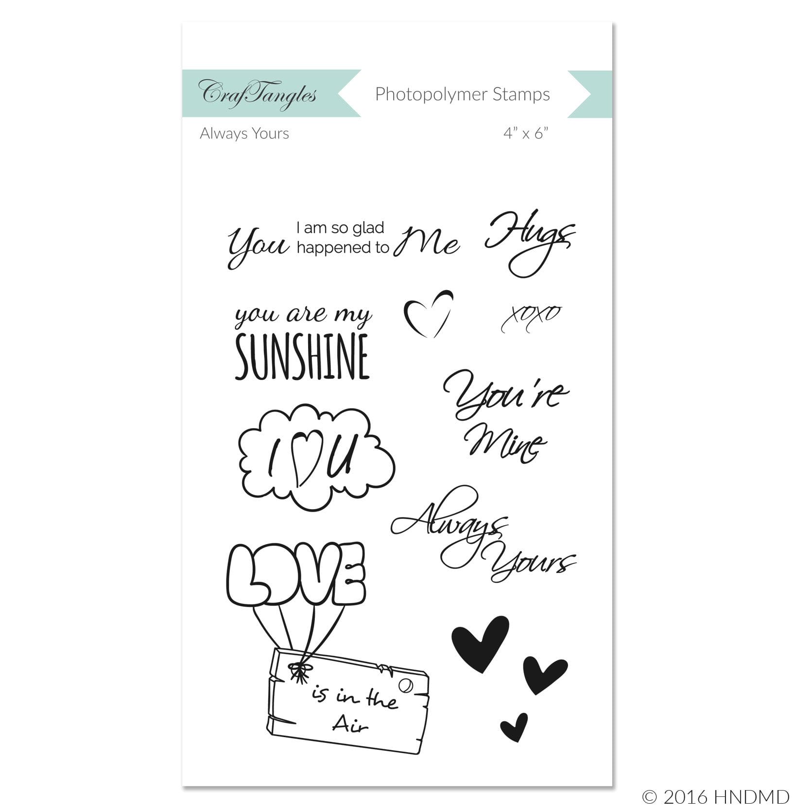 CrafTangles Photopolymer Stamps - Always Yours always yours stamps CrafTangles Photopolymer Stamps - Always Yours