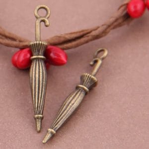 Closed Umbrella Metal Charms (Set of 5 pcs)