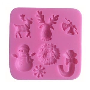 Christmas Theme Silicone Clay Mould (Design 1)
