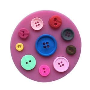 Multiple Buttons Silicone Clay Mould