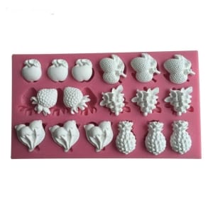 Mixed Fruits Silicone Clay Mould