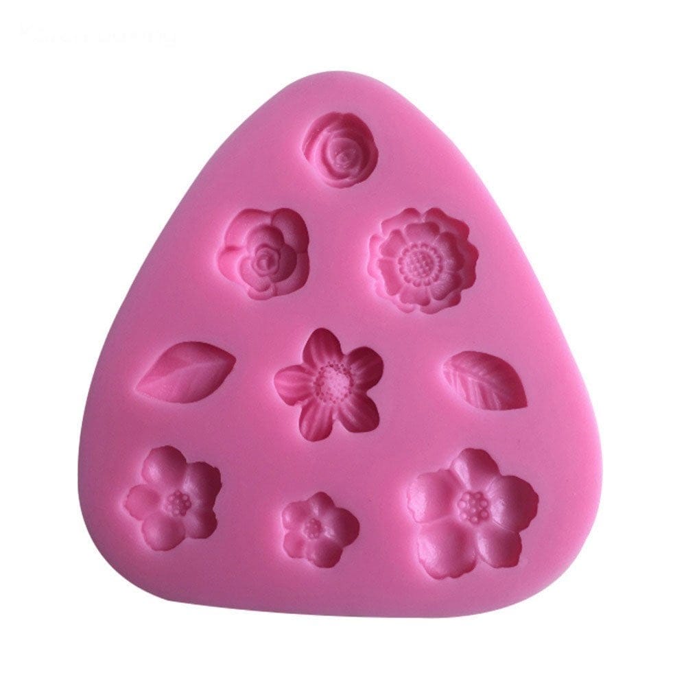 Simple Flowers Silicone Clay Mould camold 286 simple flowers silicon mold 1 camold_286_simple_flowers_silicon_mold_1