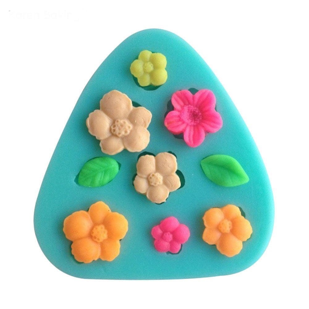 Simple Flowers Silicone Clay Mould camold 286 simple flowers silicon mold 2 Simple Flowers Silicone Clay Mould
