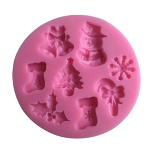 Christmas Theme Silicone Clay Mould (Design 2)