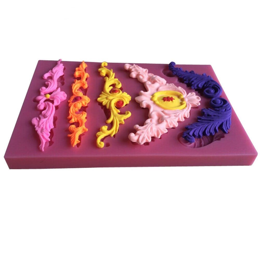 Vintage Swirls Large Silicone Clay Mould camold 294 vintage swirls silicon mold 1 Vintage Swirls Large Silicone Clay Mould