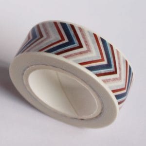 Chevron - Red and Blue - Japanese Washi Tape
