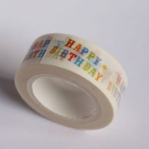 Happy Birthday - Colorful - Japanese Washi Tape