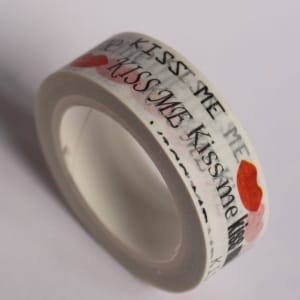 Kiss Me - Japanese Washi Tape