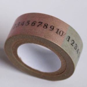 Numbered - Japanese Washi Tape