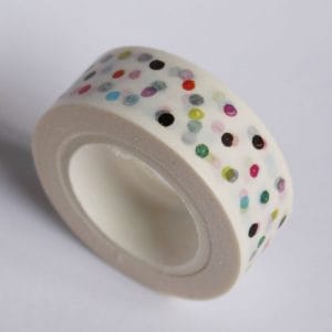 Random colorful dots - Japanese Washi Tape