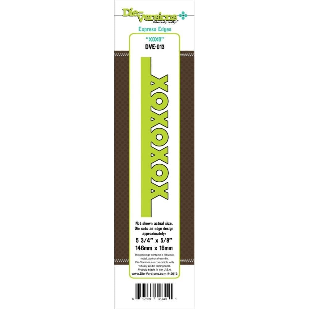 Die-Versions Express Edges Die - XOXO die Die-Versions Express Edges Die - XOXO
