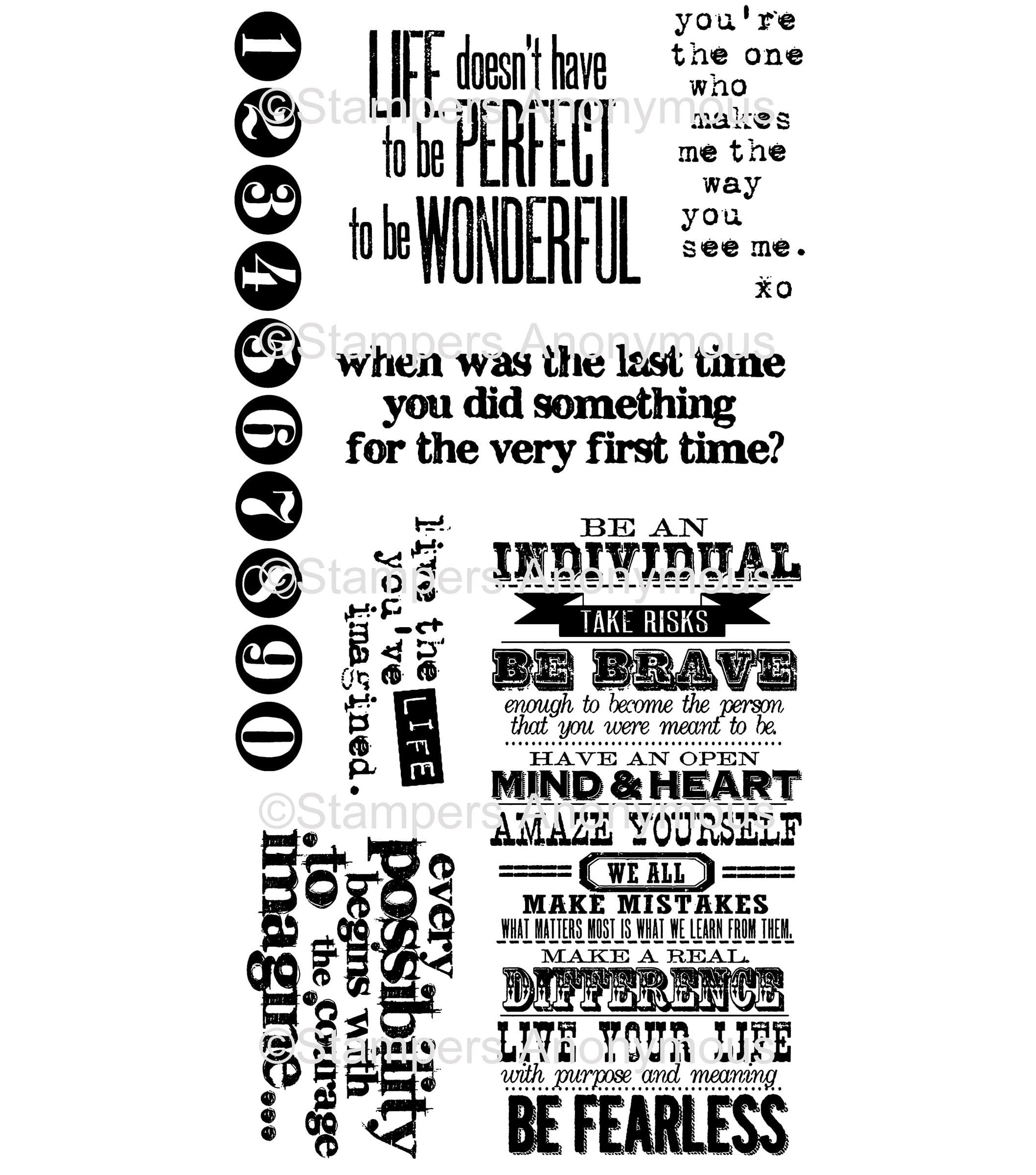 Tim Holtz Cling Stamps - Phrases 2 tim holtz cling stamp phrases2 thj008 Tim Holtz Cling Stamps - Phrases 2