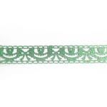 Decorative Glitter Tape - Ribbons - Design 2 (Green)