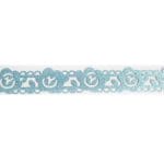 Decorative Glitter Tape - Flowers and Vines (Light Blue)