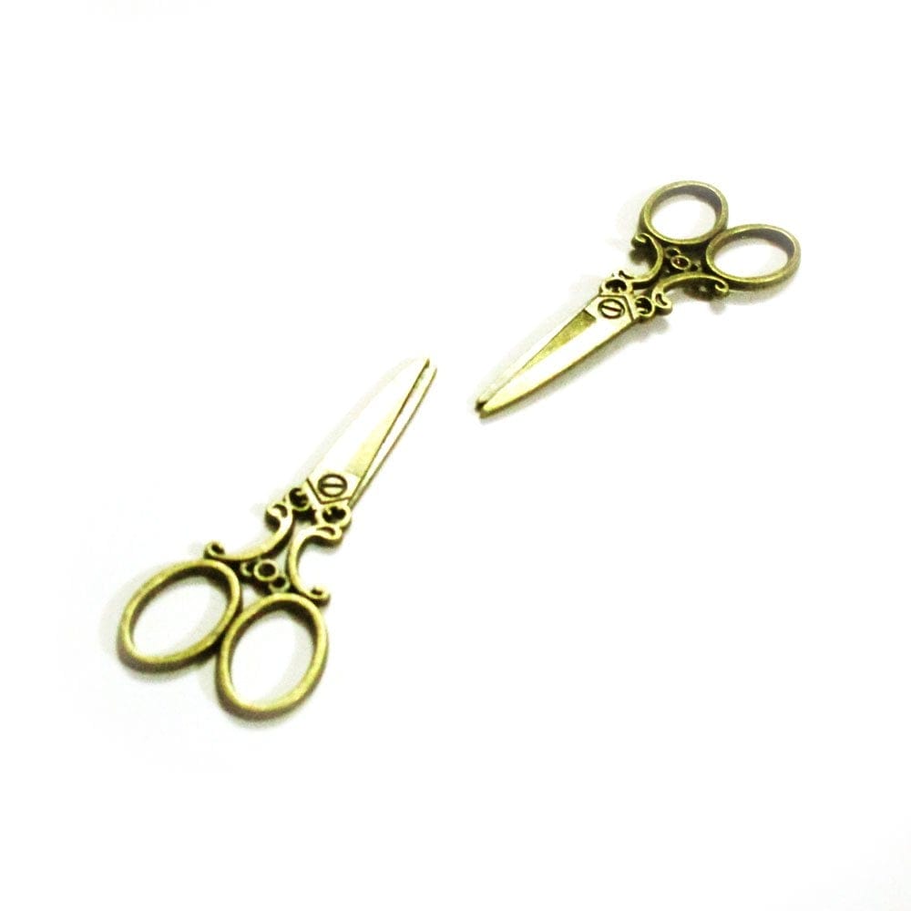 Large Scissors Metal Charms (Set of 2 pcs) camc 105 scissors metal charms Large Scissors Metal Charms (Set of 2 pcs)